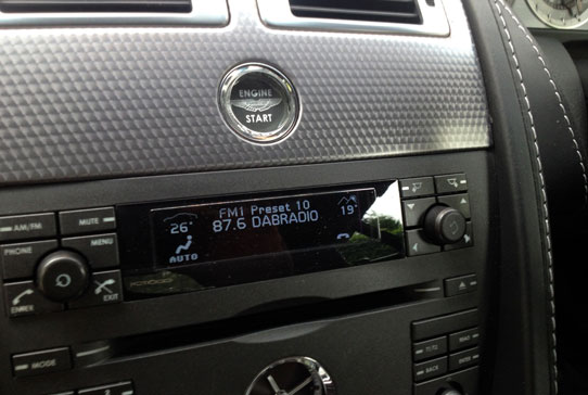 Handsfree install a fantastic wireless DAB radio into Aston Martin DB9